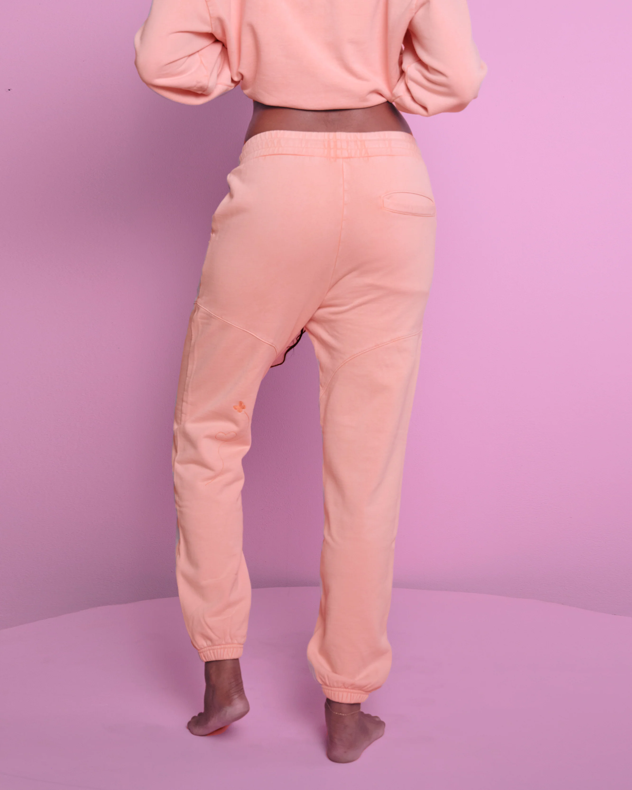 Butterfly Sweatpant in Peach - Image 3