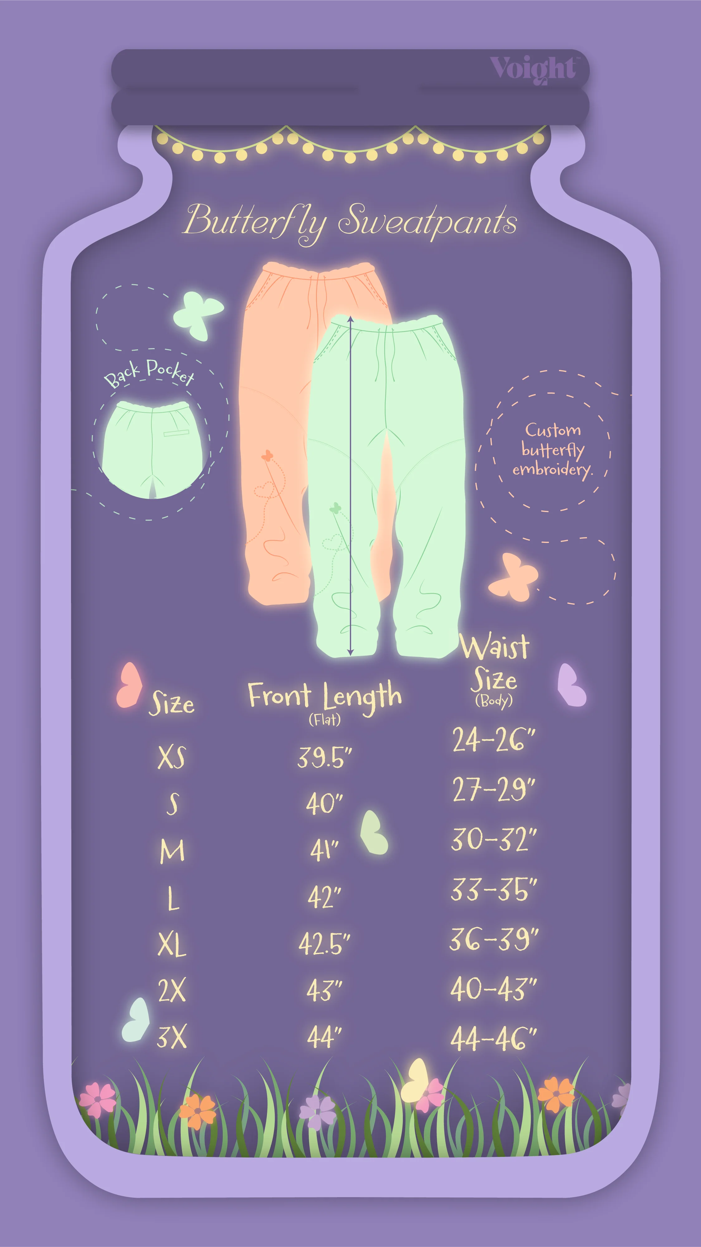 Butterfly Sweatpant in Peach - Image 4