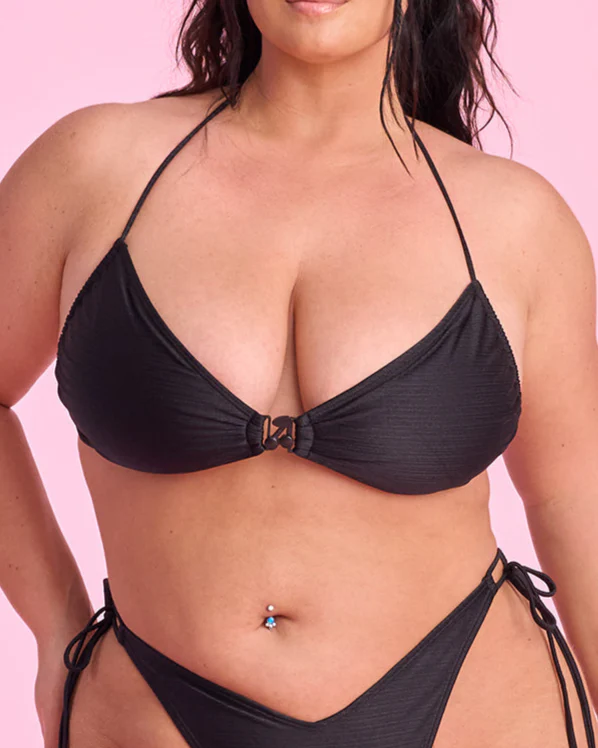 Cherry On Top V-kini Top in Black - Image 5