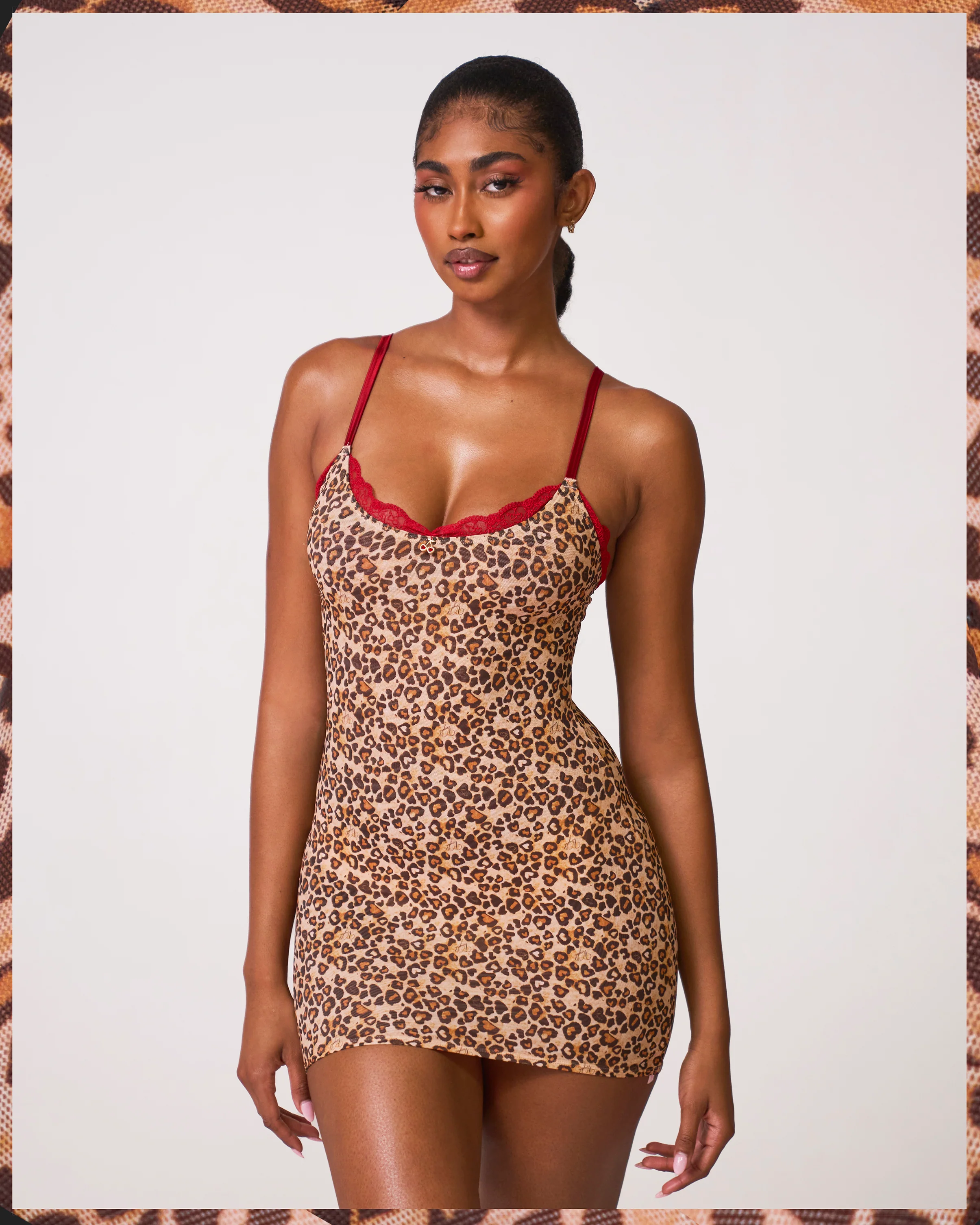 Drea Dress in Leopard - Image 3