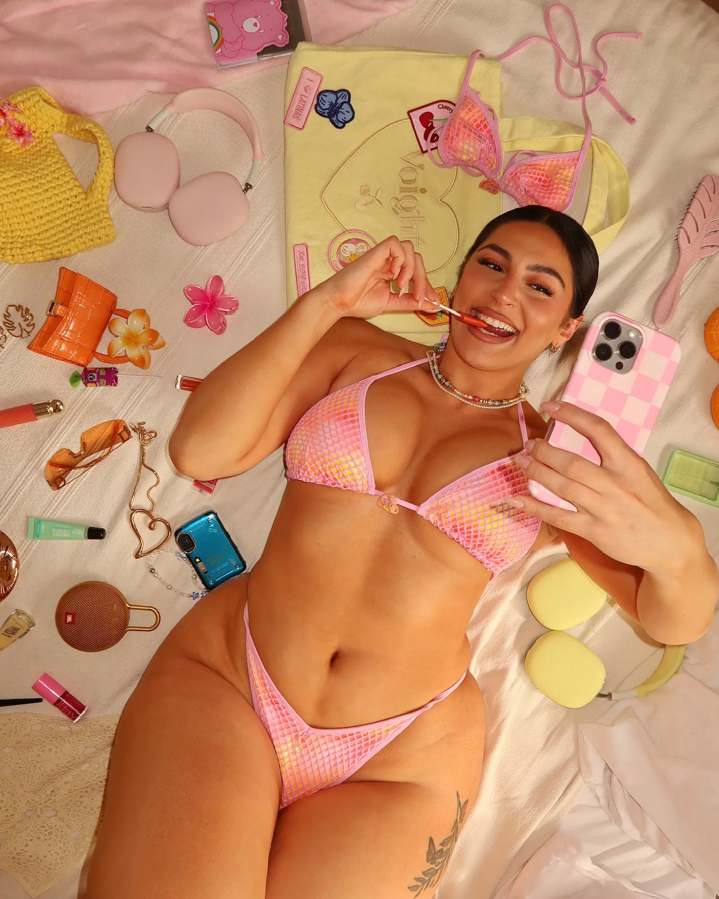 Mango V-kini Set in Pink - Image 10