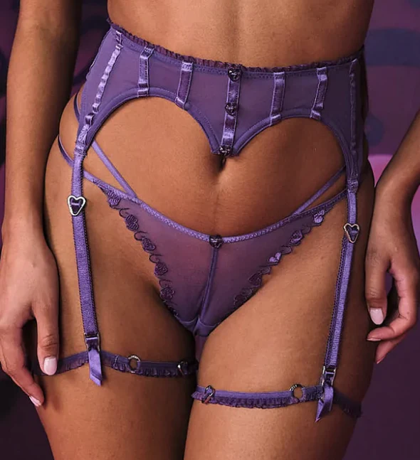 Marilyn Panty + Garter in Purple - Image 7