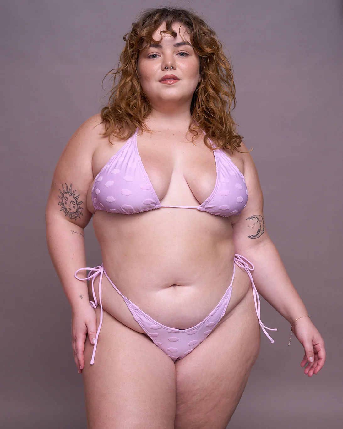 Made In Heaven Cloud V-Kini Top in Lilac - Image 6