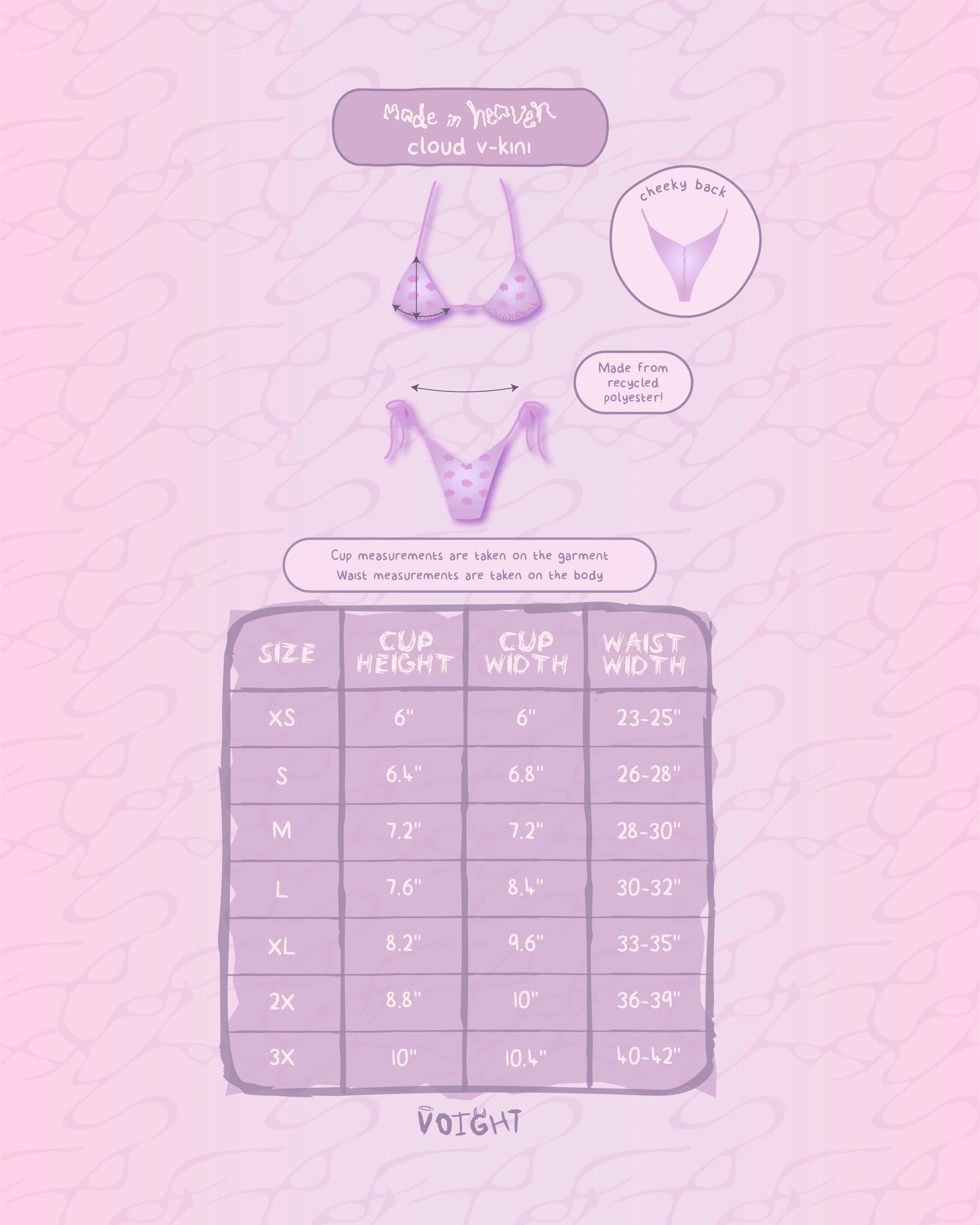 Made In Heaven Cloud V-Kini Top in Lilac - Image 7