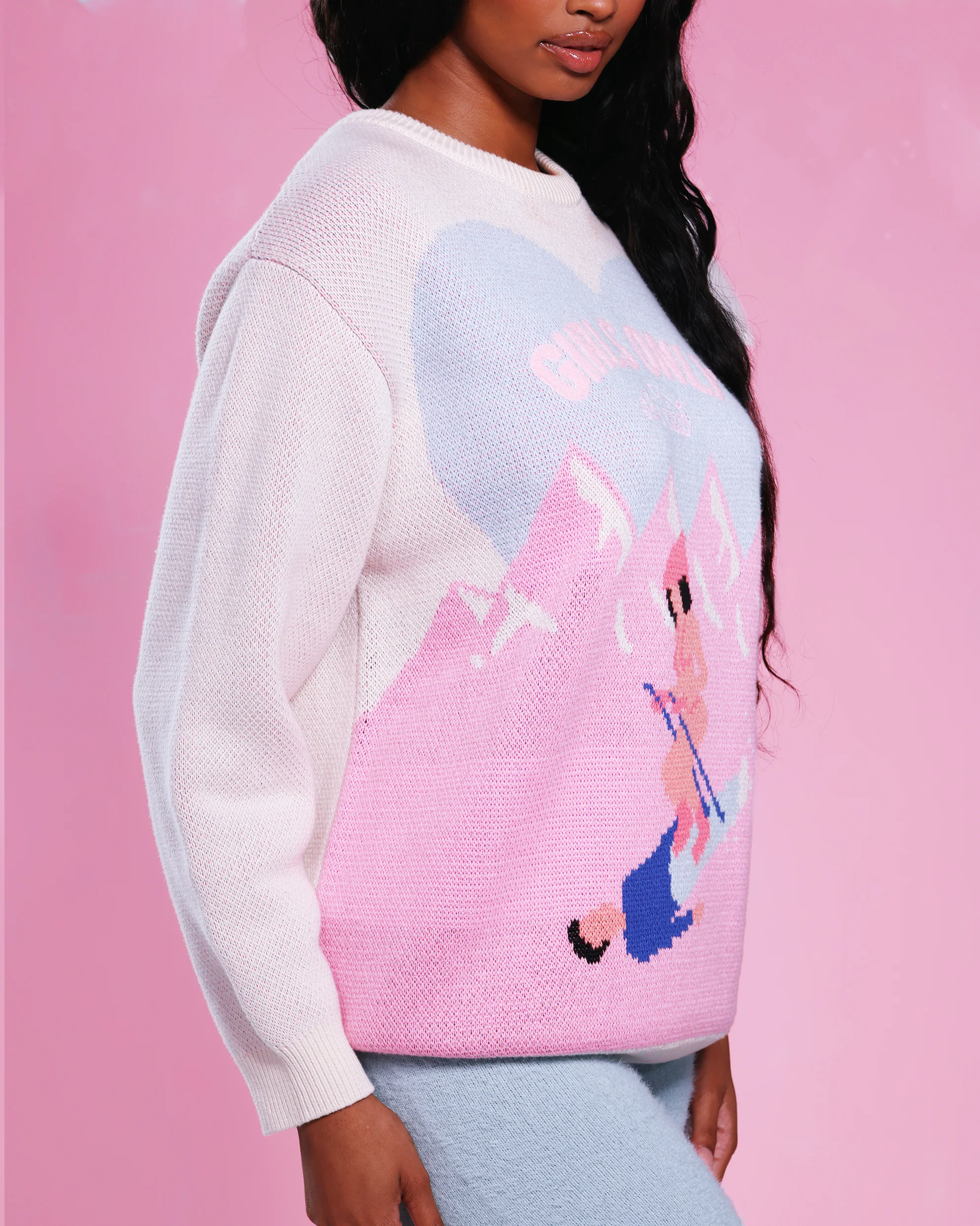 Ski Club Sweater in Cream - Image 4