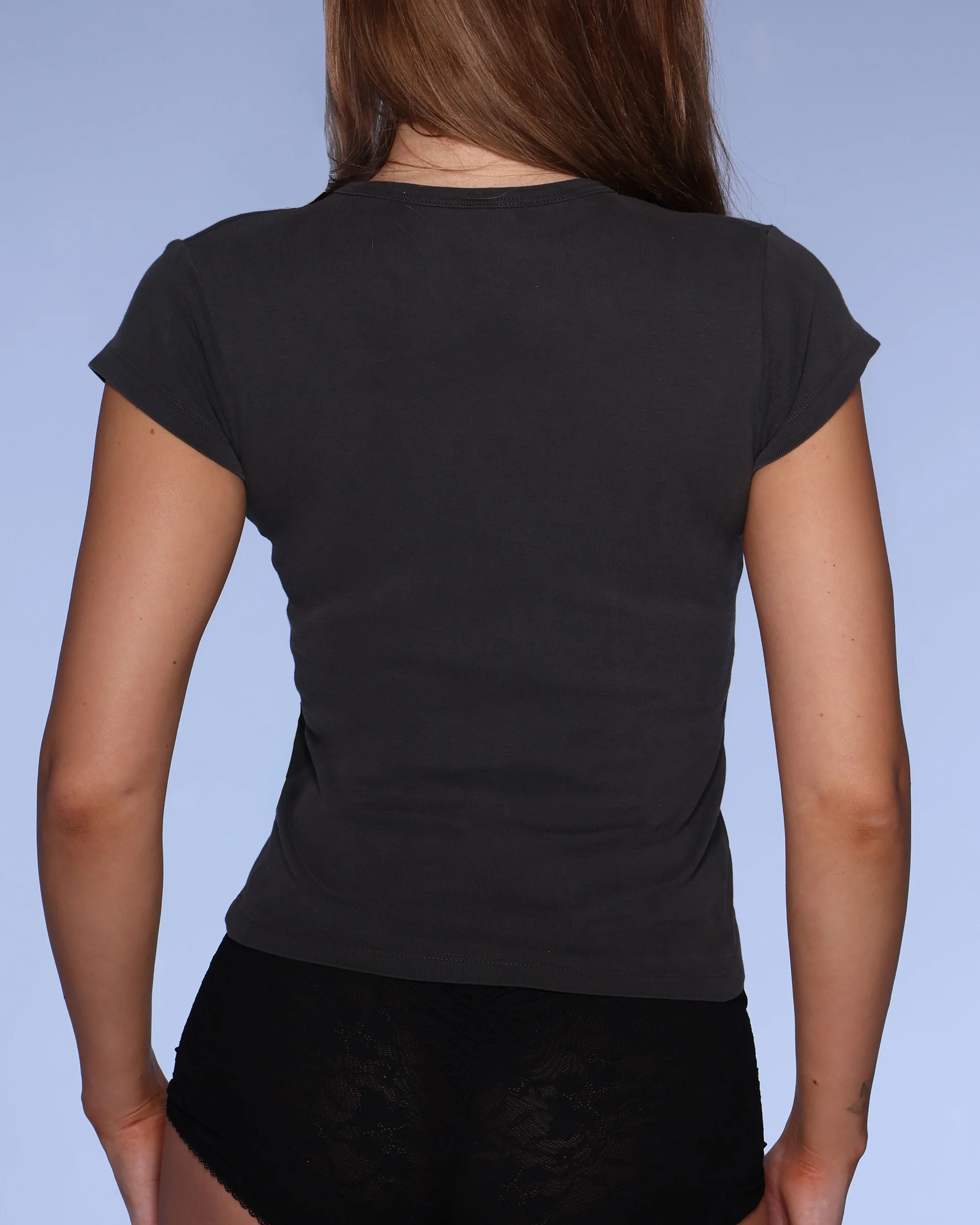 PRE-ORDER Support Women's Rage Tee in Charcoal - Image 3