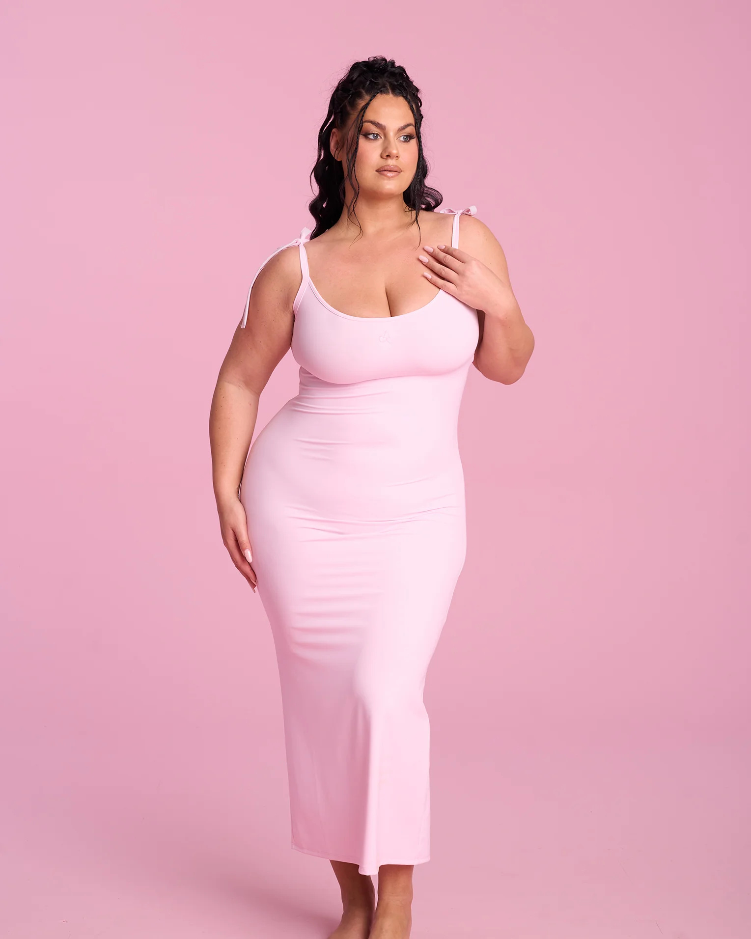 Tank Maxi Dress in Pink - Image 4