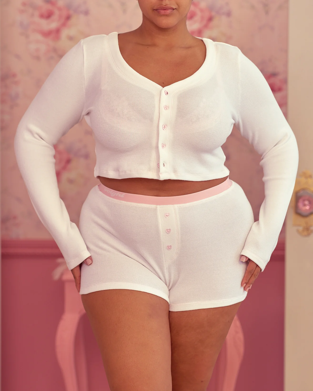 XOXO PJ Top in Cream - Image 4