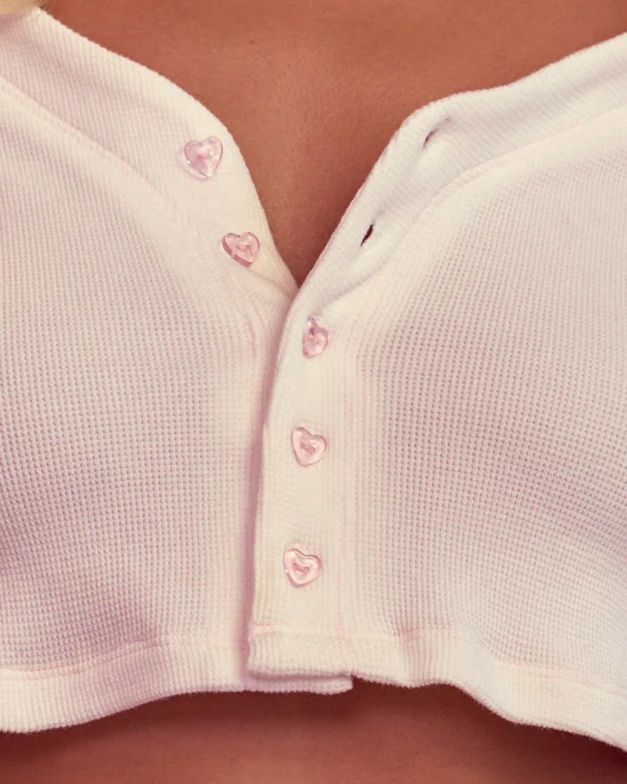 XOXO PJ Top in Cream - Image 5